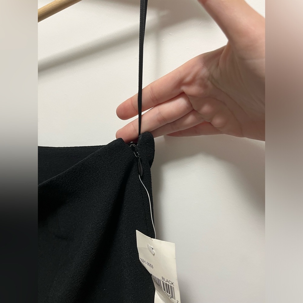 NWT Dress The Population Tiffany One-Shoulder Midi Dress Black Size Medium - Picture 10 of 16